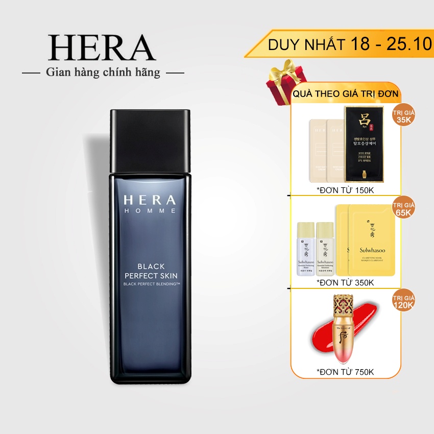 Nước hoa hồng cho nam Hera Homme Black Perfect Skin 120ml - Nước hoa hồng tái tạ