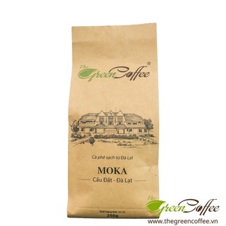 Cà phê bột the green coffee 100% moka 250g - cầu đất, đà lạt