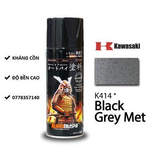 K414 sơn xịt samurai màu xám kim loại