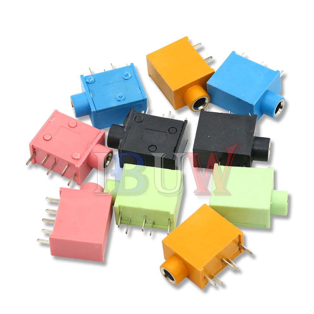 Set 10 Đầu Nối Ổ Cắm Tai Nghe PJ-215 PJ-325 3.5MM Chuyên Dụng Cho Audio video 5PIN