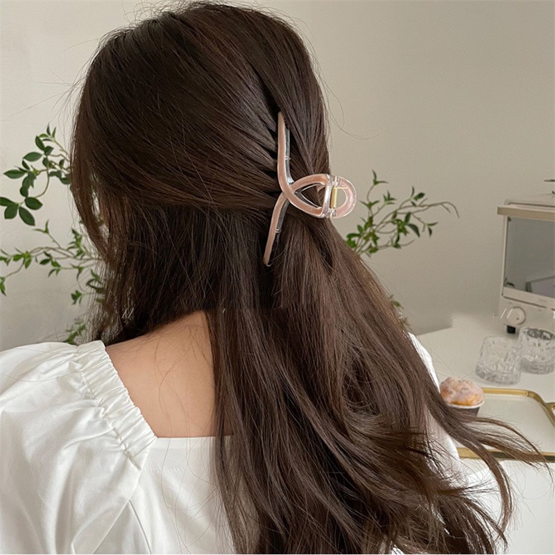 Kẹp Tóc Nữ Dạng Xoắn Thiết Kế Phối Viền Màu Mới Siêu Xinh Siêu Hot