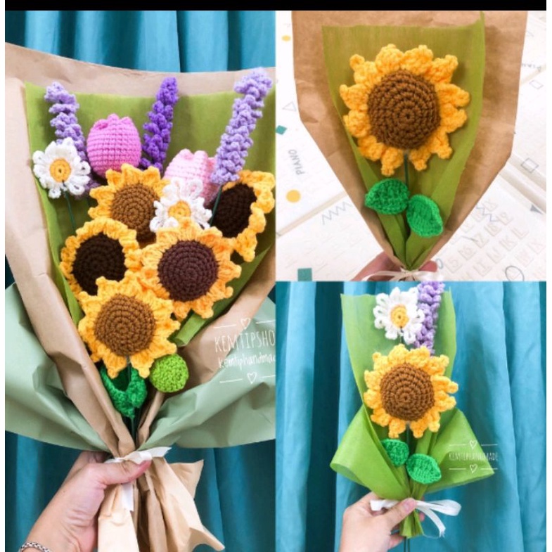 hoa lên handmade Shop còn nhiều loại hoa khác như hoa thỏ, cà rốt, dâu tây