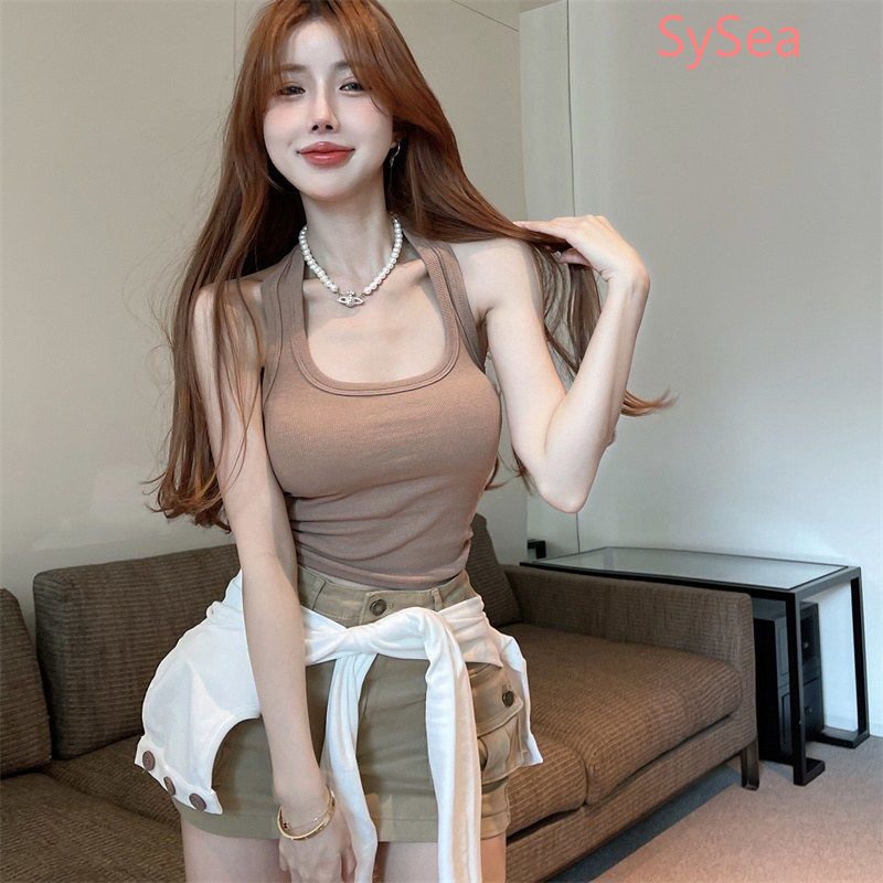 Set Áo Cardigan Dệt Kim + Áo Hai Dây Gợi Cảm Thời Trang Mùa Thu Theo Phong Cách Hàn Quốc