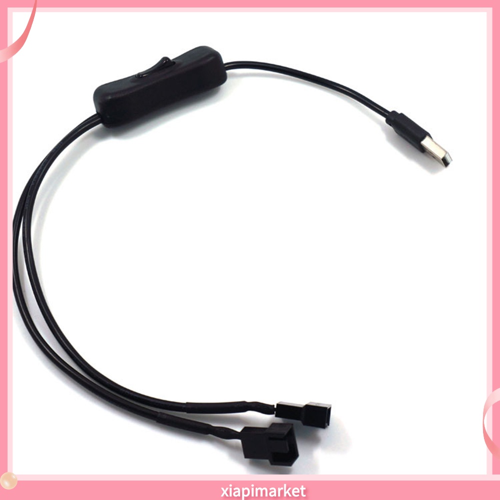 Dây cáp nối chuyển đổi đầu USB thành đầu 4 chấu 2 chiều 5V ghép nối quạt máy tính cá nhân