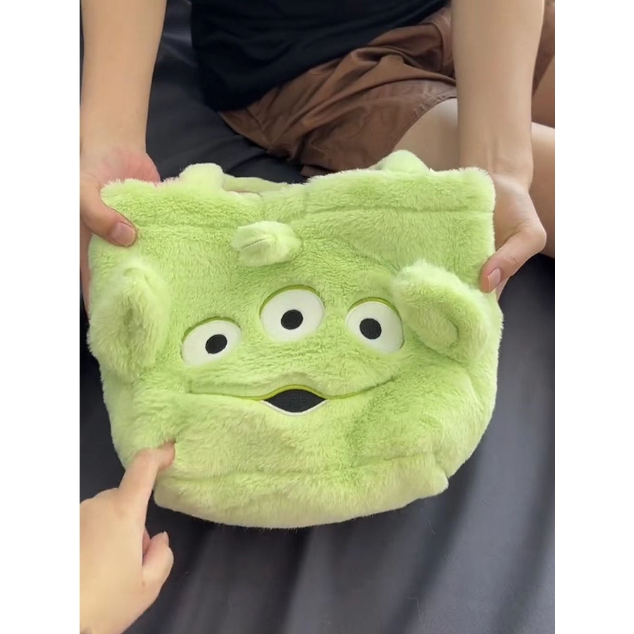 Túi Xách Đeo Vai Hình Gấu Nhồi Bông Hai Mặt Cỡ Lớn Đáng Yêu