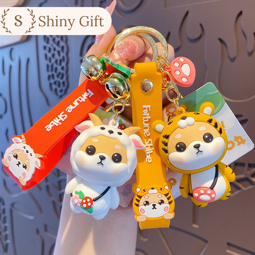 Móc khóa chó shiba Shiny Gift