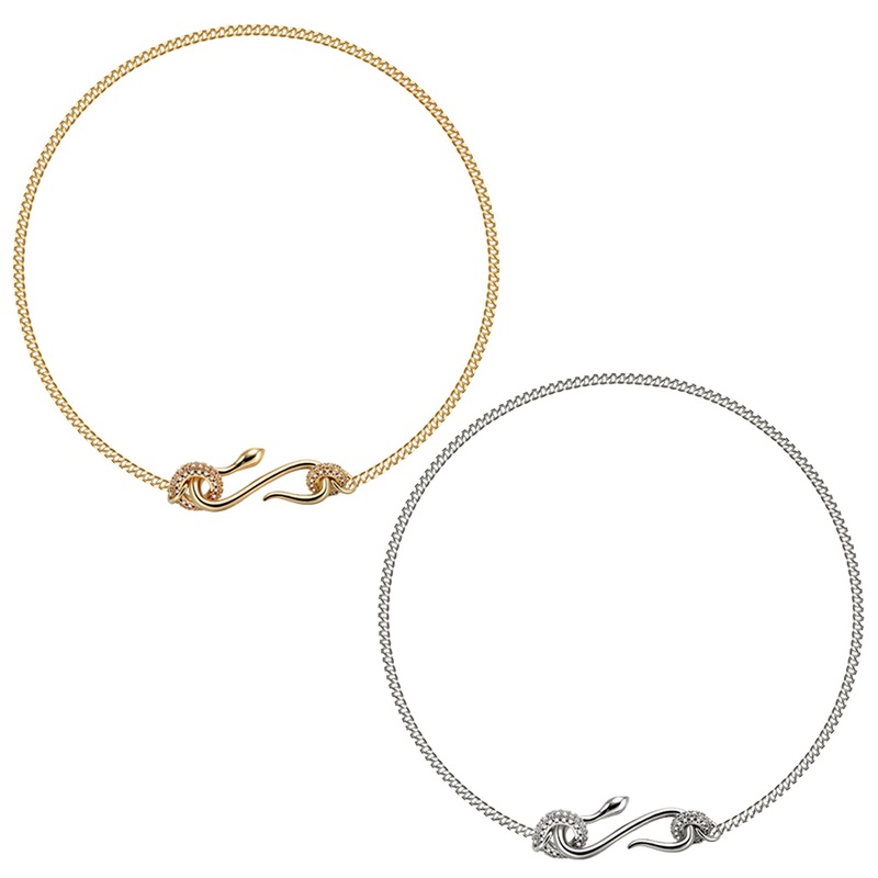 Fancyqube Vòng cổ Mặt Tròn Đính Đá Zircon Đơn Giản Thời Trang