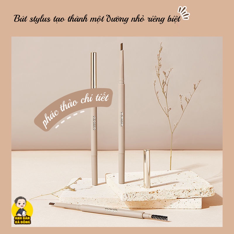 Bút Chì Kẻ Mày Hai Đầu NOVO Ultra Fine Eyebrow Pencil 5518
