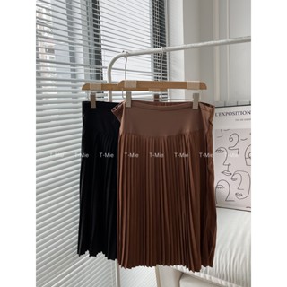  T-Mie | Chân Váy Dập Li Nhuyễn Dài Sang Chảnh Mặc Trước Và Sau Khi Sinh T-Mie,Mã SP: Q3931 
