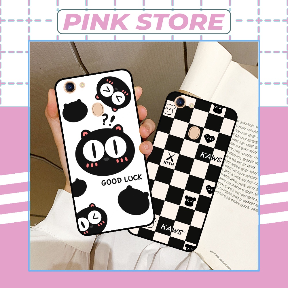 Ốp Oppo F5 / F5 Youth / F7 / F7 Youth in hình gấu kaws bearbrick caro ,monster xù dễ thương
