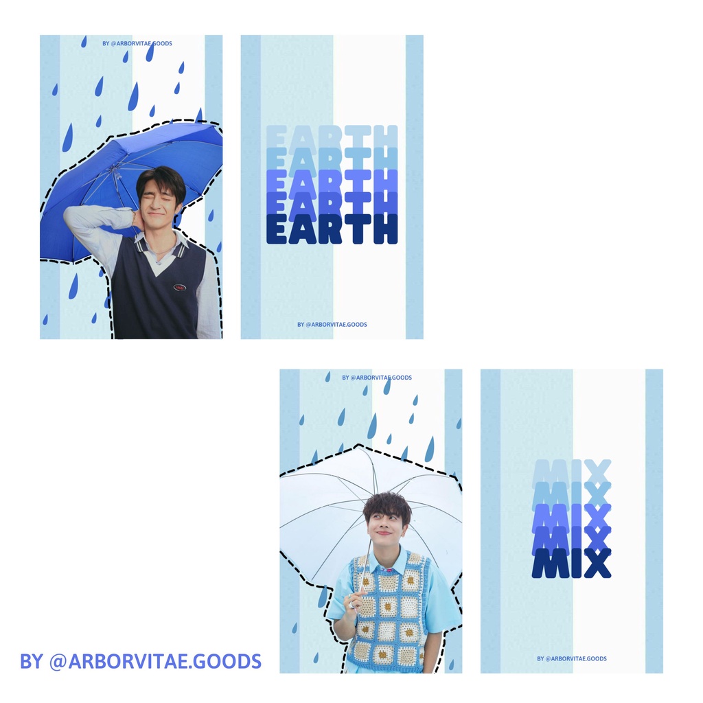 Set card "UMBRELLA" EarthMix