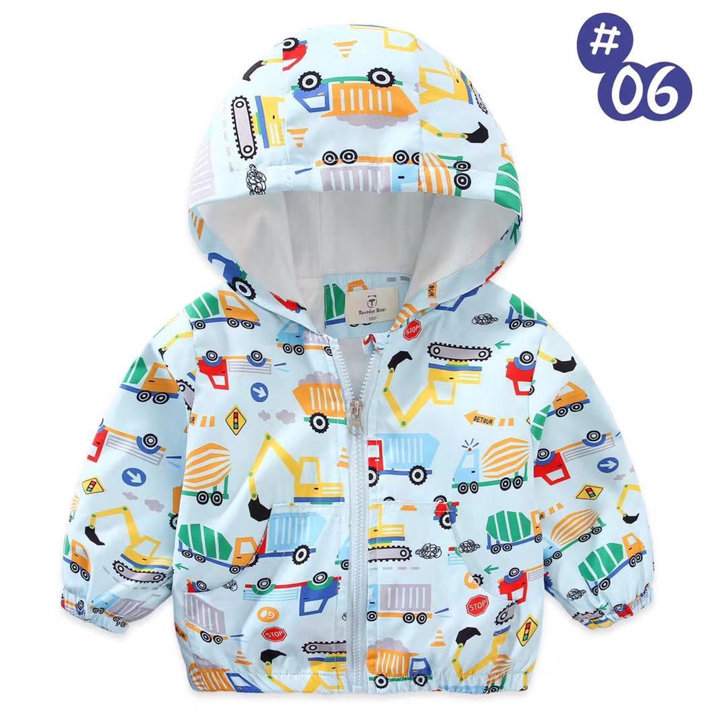 Áo khoác gió bé trai Karlomico 6-36 tháng 6 màu