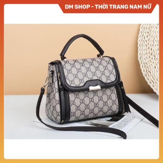 Túi Xách Nữ đeo chéo Sẻ Khóa 3 Ngăn , Túi sách cầm tay đeo vai họa tiết phong cách thời trang hàn quốc hot dm shop