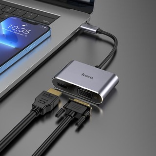 Cáp Chuyển HOCO HB29 Type-C Ra (HDMI + VGA)