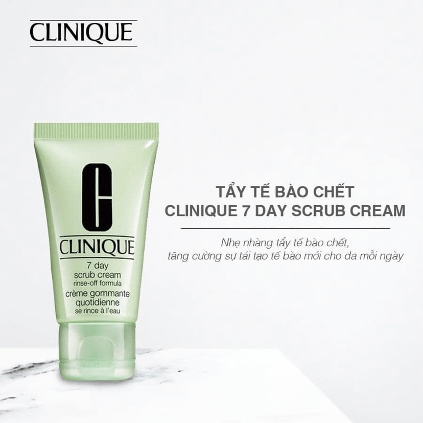 Clinique Tẩy Tế Bào Chết Mịn Da 7 Day Scrub Cream Rinse Off 30ml