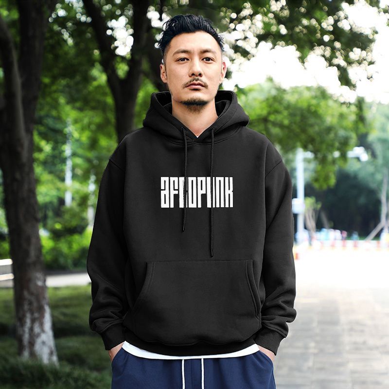 Quần áo nam áo hoodie dày có mũ trùm đầu cổ điển kiểu Mỹ