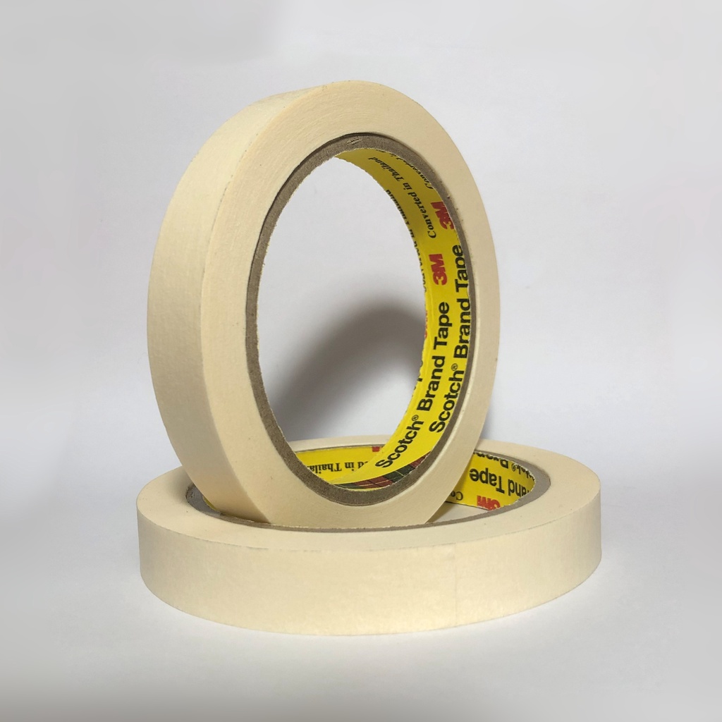 Băng keo giấy dùng che sơn khổ 1,5cm dài 27m Masking Tape 3M