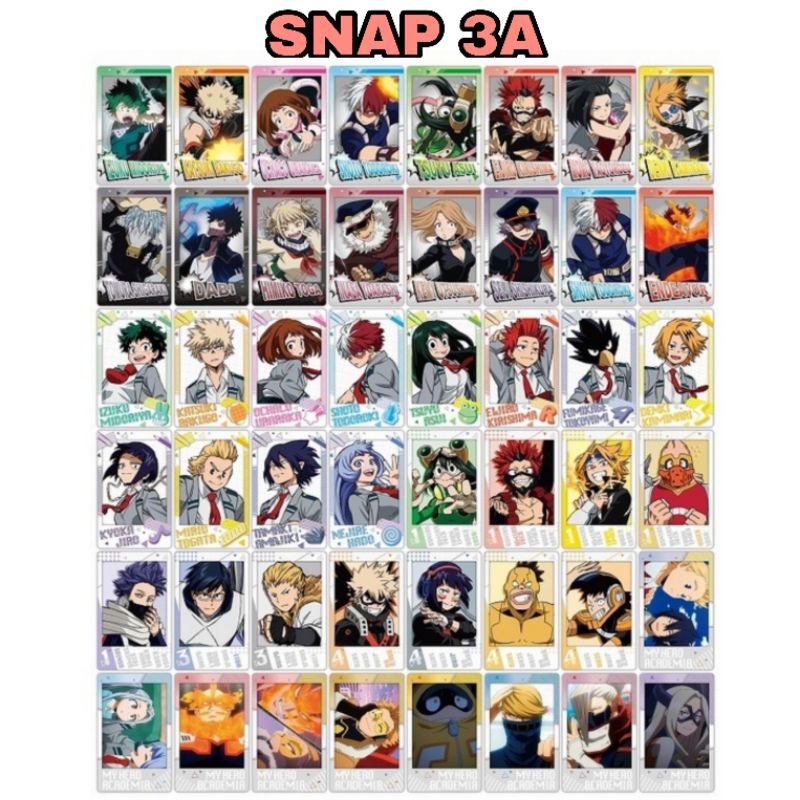 Gói card snapmide ngẫu nhiên Học Viện Siêu Anh Hùng  chính hãng