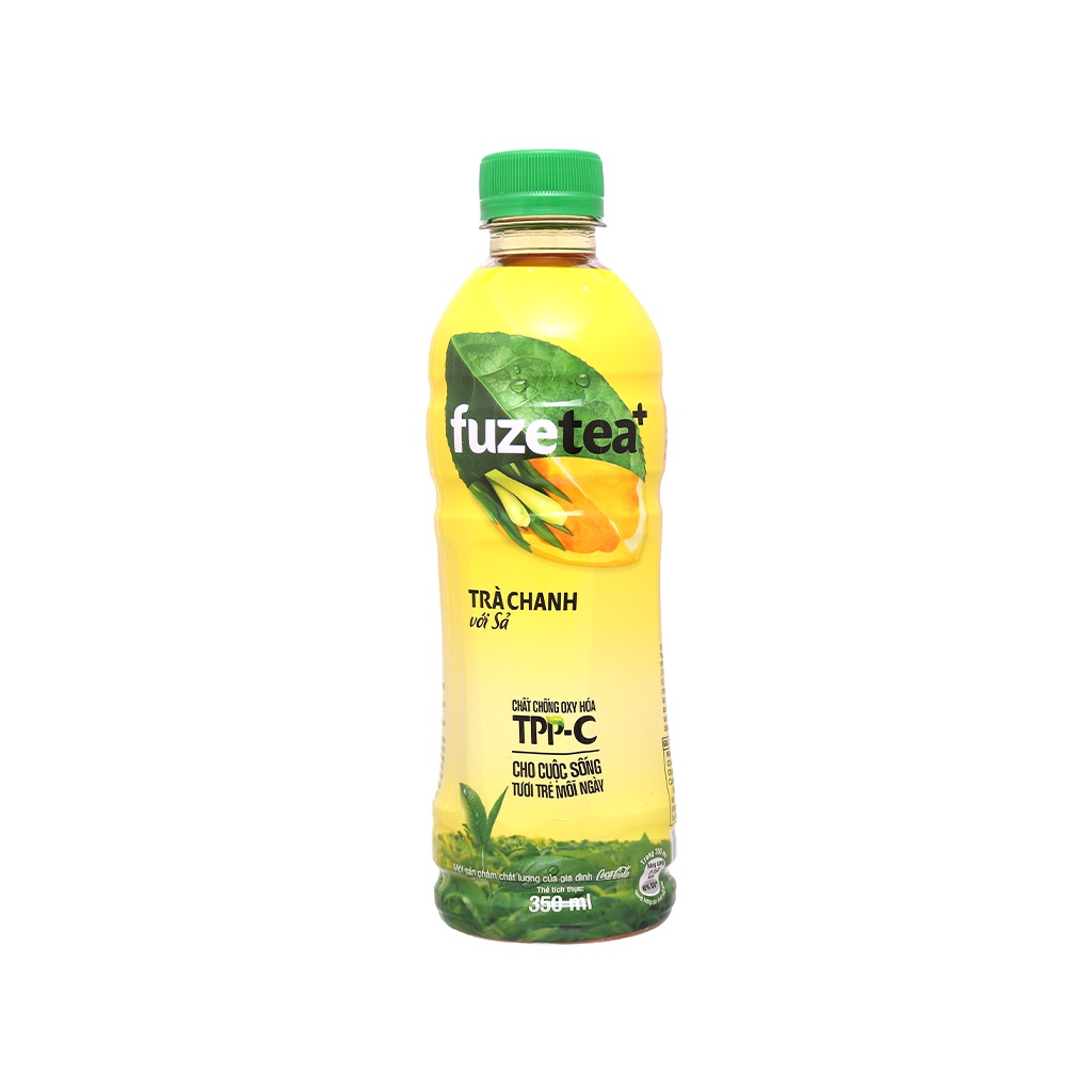 1/8 Trà chanh với sả Fuze Tea 450ml