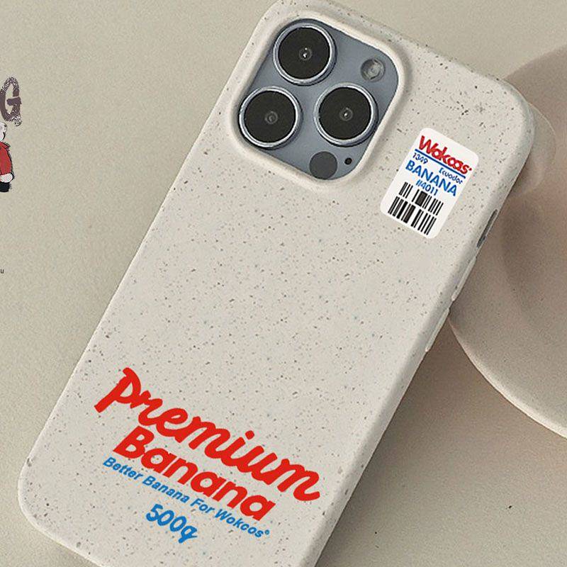 Ốp điện thoại 1oMe silicon rơm lúa mì chữ tiếng Anh an toàn môi trường thích hợp cho Iphone14/13pro Apple Xsmax X/Xs XR