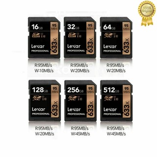 Thẻ nhớ lexar sd 512gb / 256gb / 128gb / 64gb / 32gb / 16gb sd class10 633x cho máy ảnh