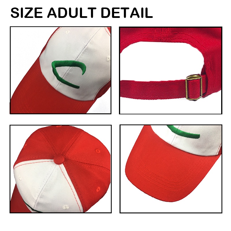 Bộ Áo Khoác + Găng Tay + Nón Hóa Trang Pokemon Ash Ketchum Cho Người Lớn Và Trẻ Em