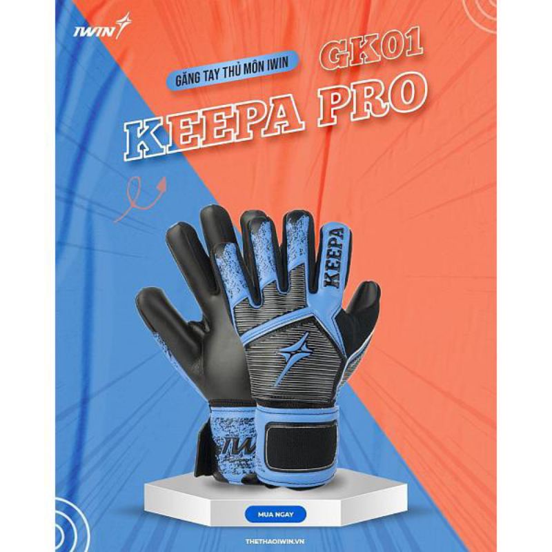 Găng tay thủ môn có xương Keepa Pro 01 New