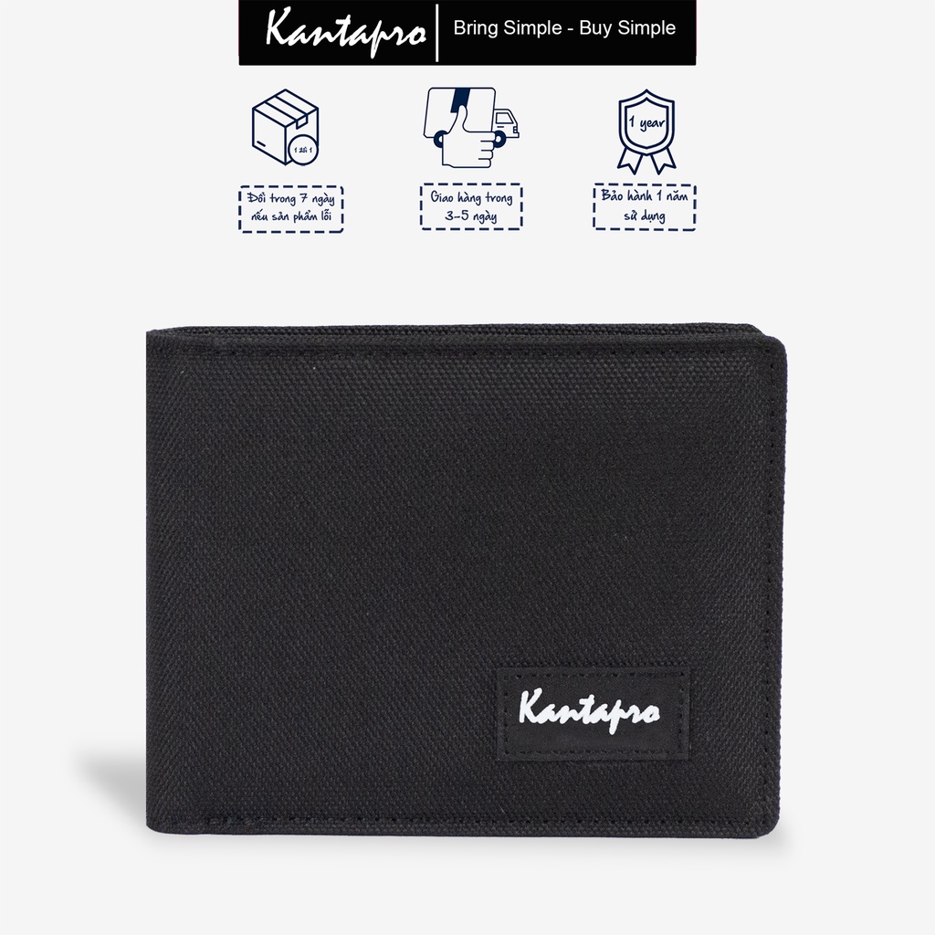 Ví vải Polyester KANTAPRO dáng ngang - Sol Wallet (9 colors)