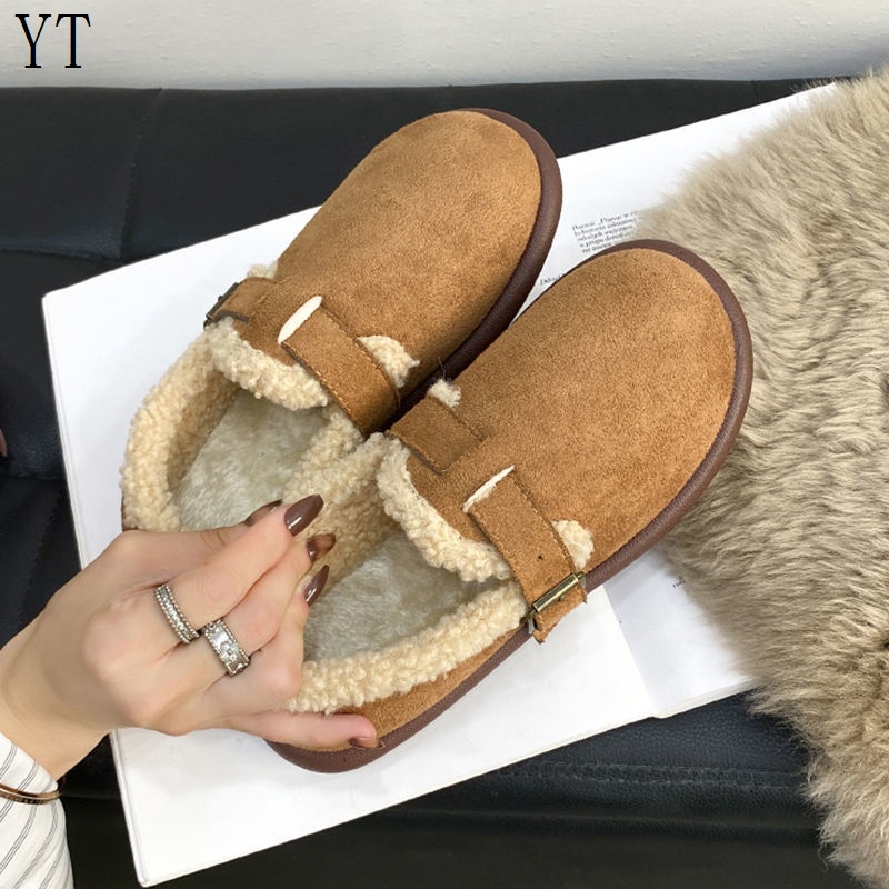 Giày Birkenstock Lót Lông Giữ Ấm Thời Trang Thu Đông 2022 Cho Nữ