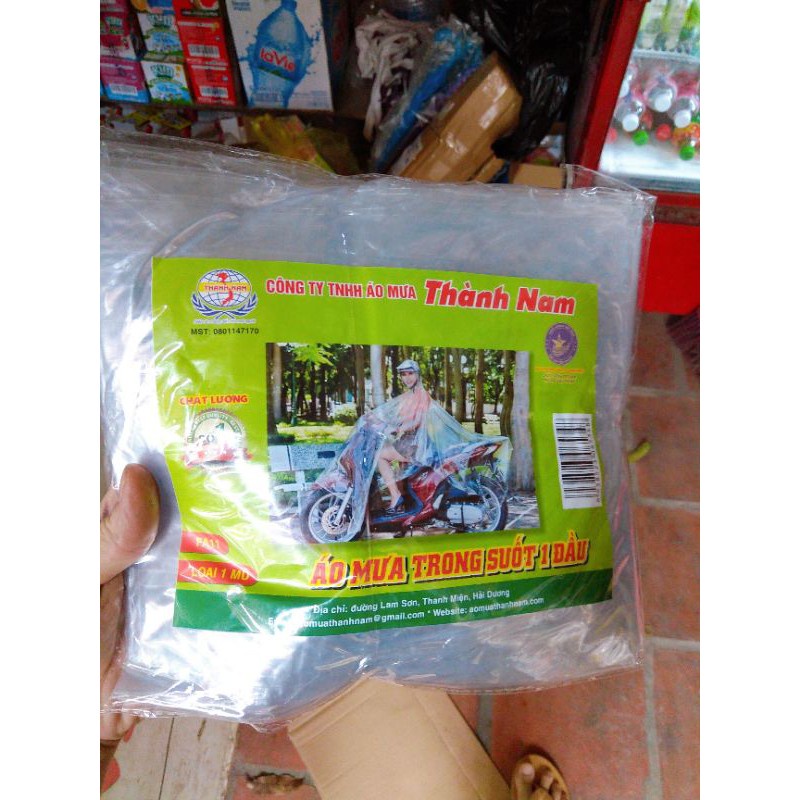Áo mưa trong suốt 1 đầu Thành Nam