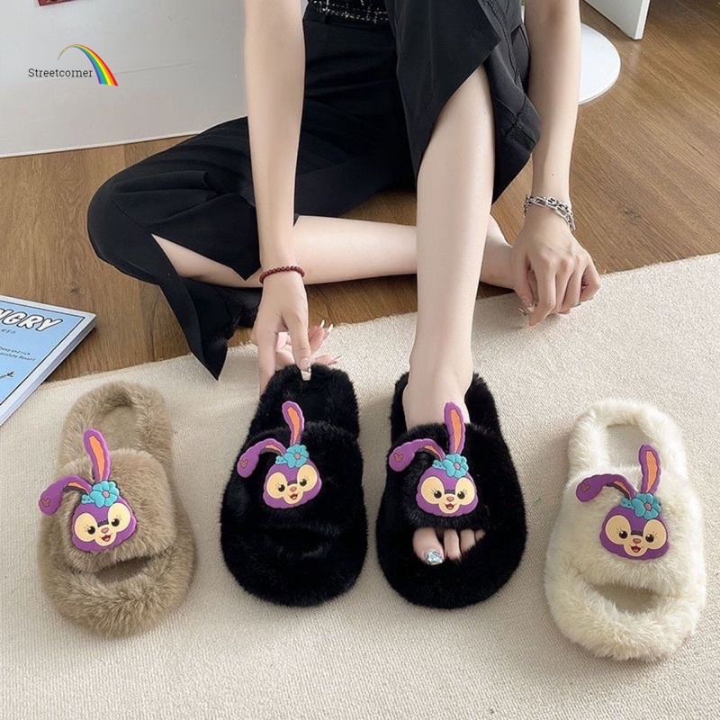 Dép Bông Đi Trong Nhà Đế Dày Chống Trượt Hình Chú Vịt Hoạt Hình Dễ Thương(giá sale cực sốc )