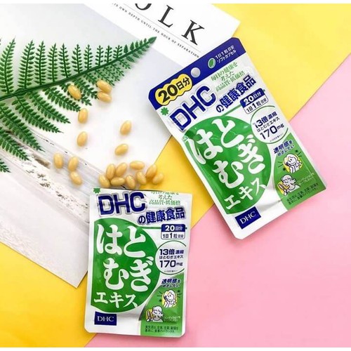 Viên Uống Hỗ Trợ Trắng Da DHC Coix Extract Của Nhật Bản, 20 viên