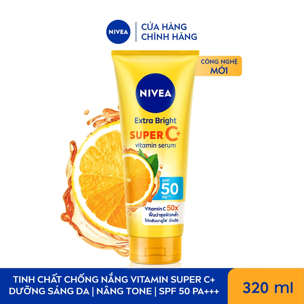 Serum Nivea Vitamin Super C+ giúp dưỡng thể sáng da tối ưu (320 ml) - 98449