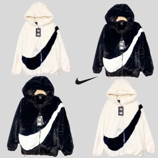 Áo khoác lông nike có mũ 3 lớp,áo khoác lông thỏ dày dặn,hàng cao cấp LATIZIA.VN