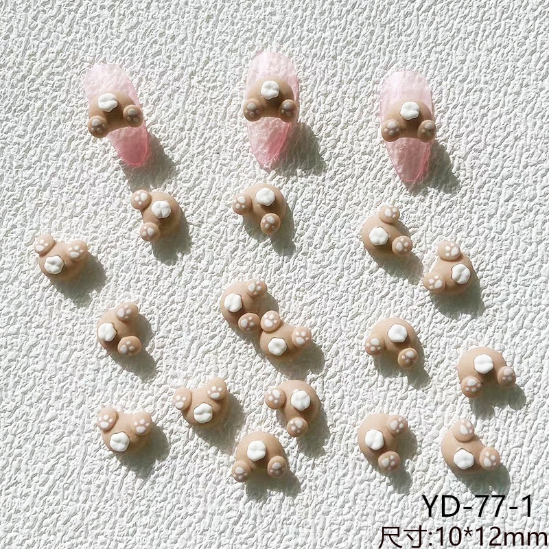 SANRIO Set 20 Phụ Kiện Trang Trí Móng Tay 3D Hình Động Vật Hoạt Hình Xinh Xắn Đáng Yêu