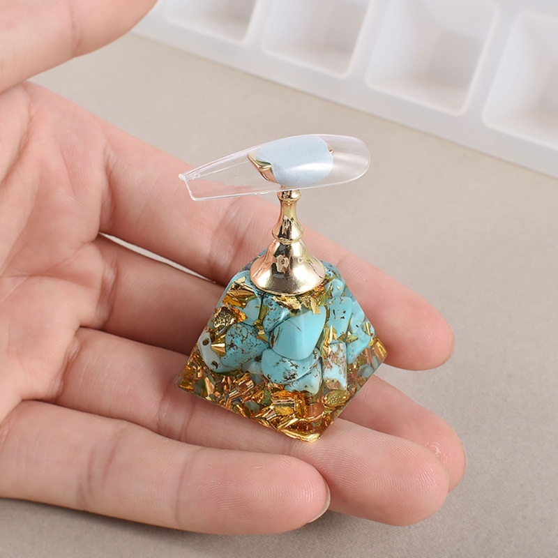 Khuôn Giá Đỡ Móng Tay Giả Bằng Nhựa Resin Dành Cho Thực Hành Luyện Tập Làm Móng