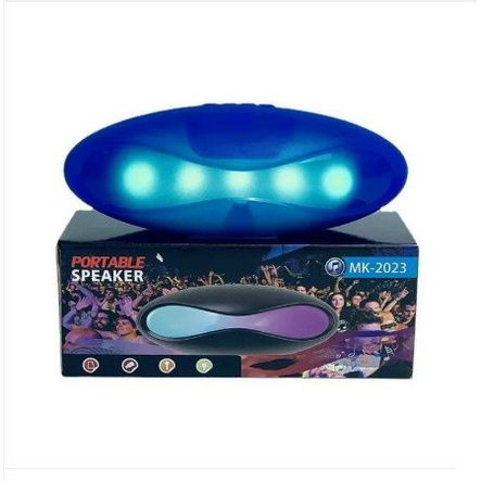 Loa Bluetooth MK-2023 Công Suất 5W, Bass Mạnh, Có Đèn Led Cực Đẹp, Trang Bị Thêm Khe Cắm Thẻ Nhớ, USB, AUX, Loa để bàn