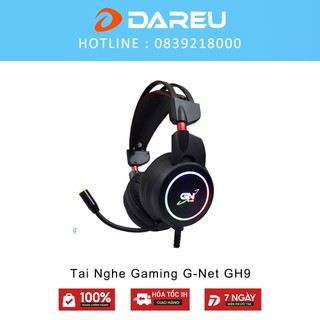 Tai Nghe Gaming G-Net GH9 - Đèn led RGB - Bass cực căng - Âm thanh giả lập 7.1 - Bảo hành 12 tháng - Lỗi 1 đổi 1