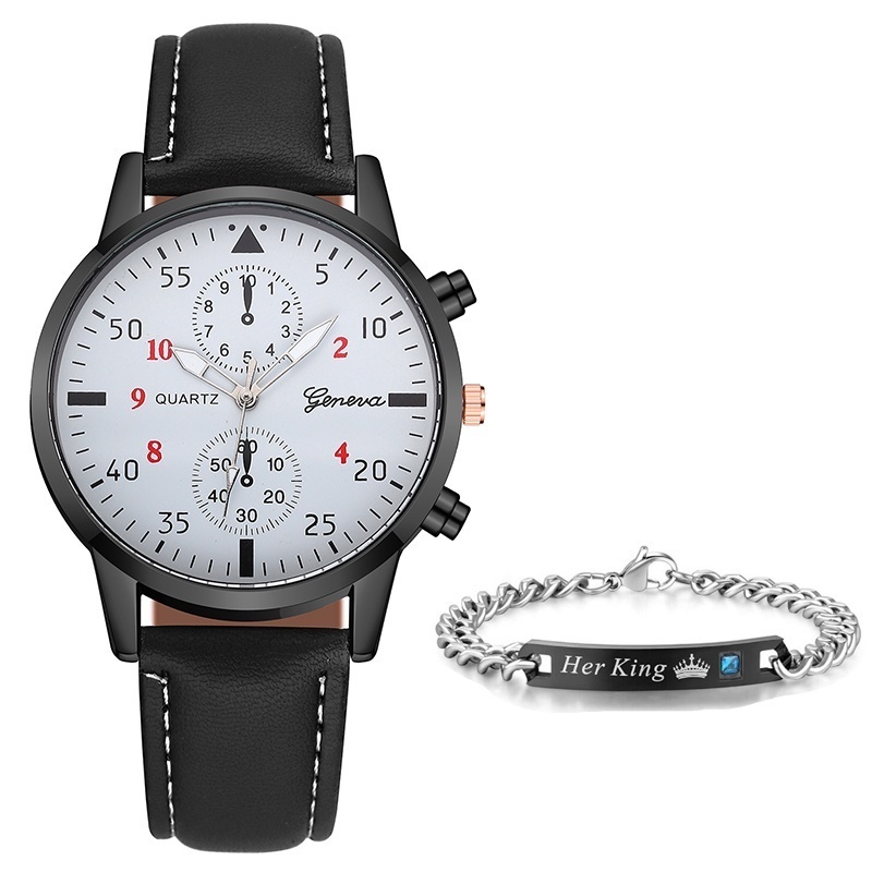 Đồng Hồ Quartz Geneva Dây Da