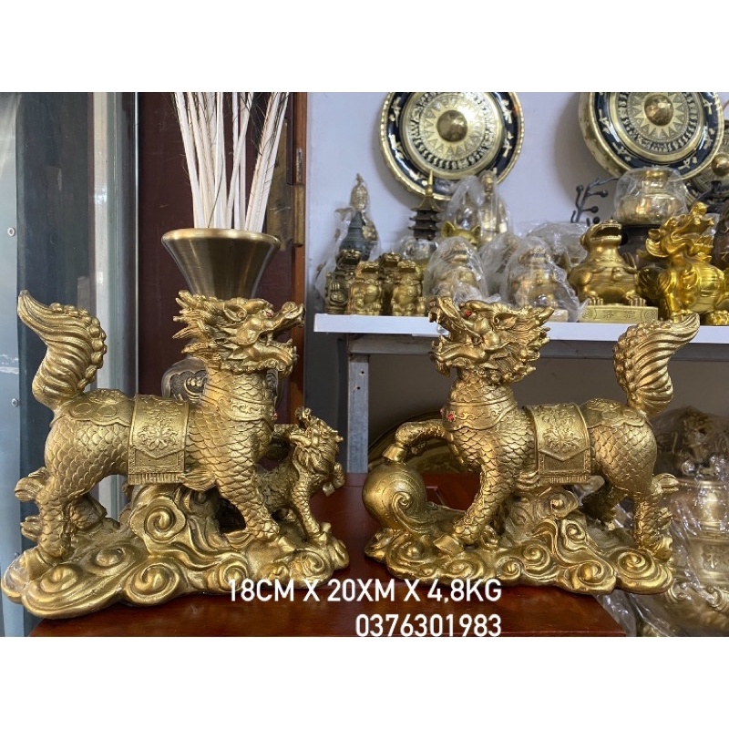 Tượng kỳ lân bằng đồng