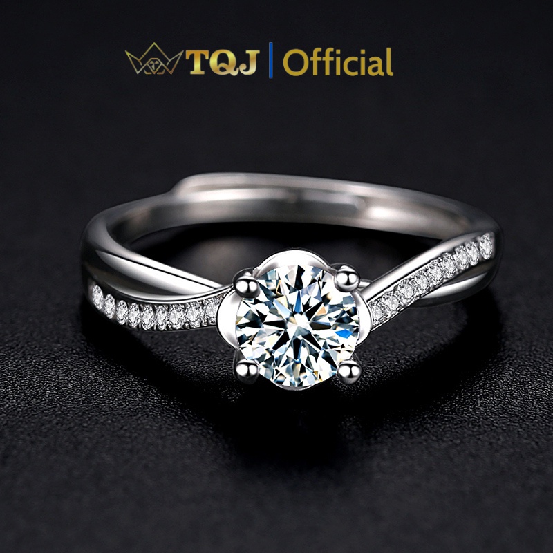 Nhẫn Bạc TQJ-NZW16 Chất Liệu Bạc 925 Đính Đá Cao Sang Trọng Quý Phái