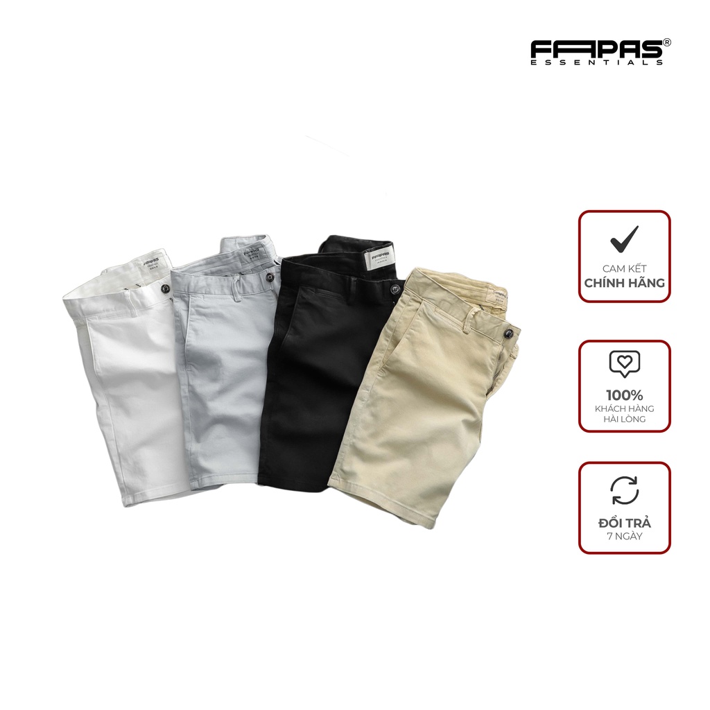 Quần Shorts Nam Eazy Chất Liệu Kaki Phong Cách Trẻ Trung Form Slimfit Vừa Vặn - FAPAS