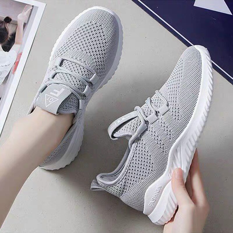 FREE SHIP Giày thể thao nữ chữ F vải co giãn tốt đế êm , nhẹ 101