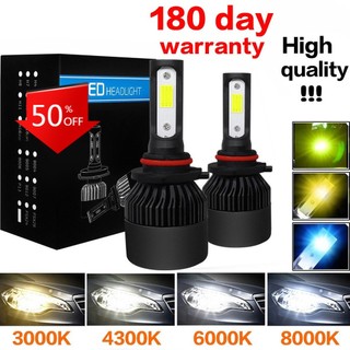 1 cặp đèn pha led xe hơi 10000lm h4 h1 h7 h8 h9 h11 h16 9005 hb3 9006 hb4 3000k 4300k 6000k 8000k