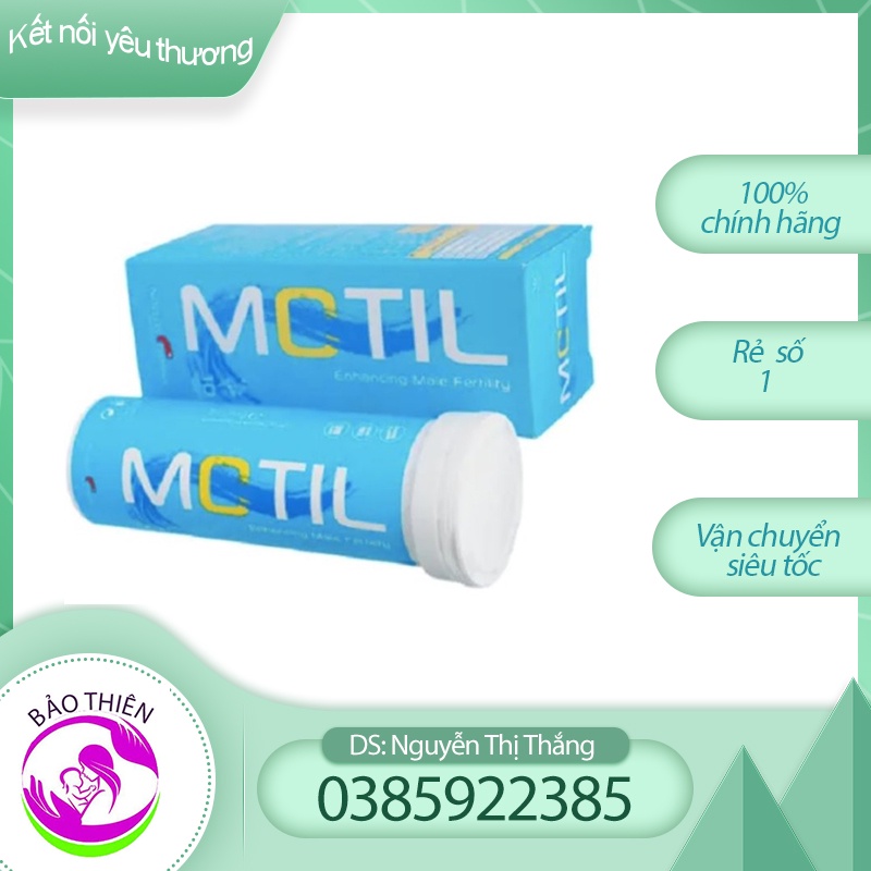 motil tăng chất lượng và số lượng tinh trùng