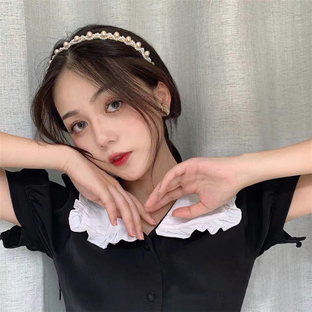 Băng Đô Bện Sợi Chéo Lấp Lánh Ngọt Ngào Cho Nữ Rửa Mặt