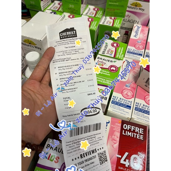 Siro Brauer Zinc bổ sung kẽm cho bé trên 1y+