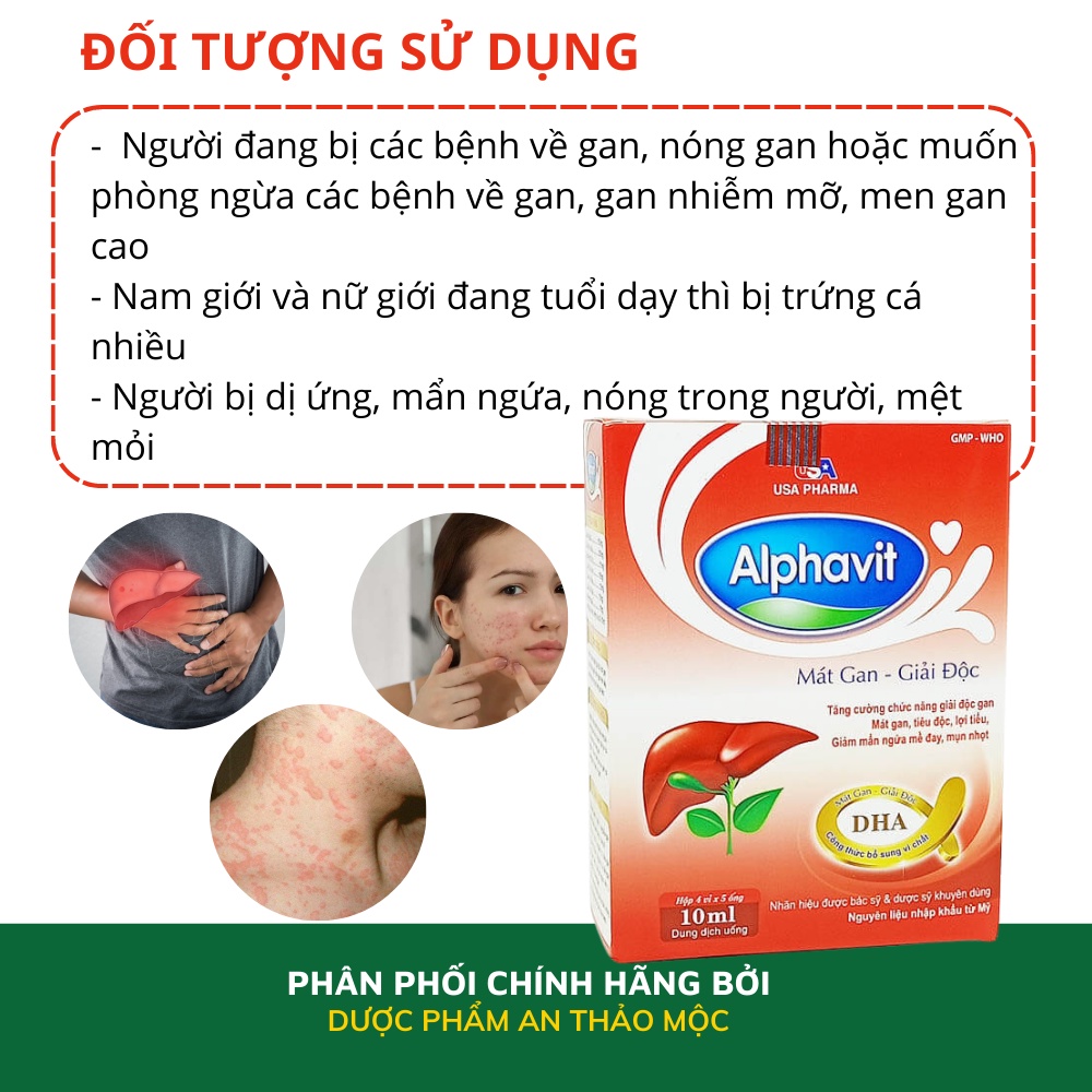 Siro Mediusa Alphavit hỗ trợ thanh nhiệt mát gan giải độc tăng cường chức năng gan giảm mẩn ngứa mề đay.