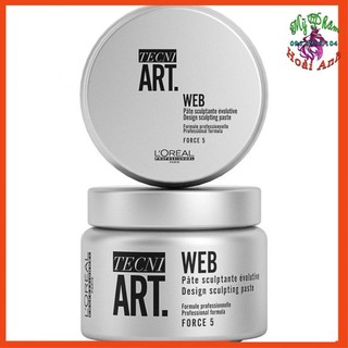 Sáp vỗ L'oreal Tech.ni Art Web Design sculpting paste Force 5 tạo kiểu tóc 150ml