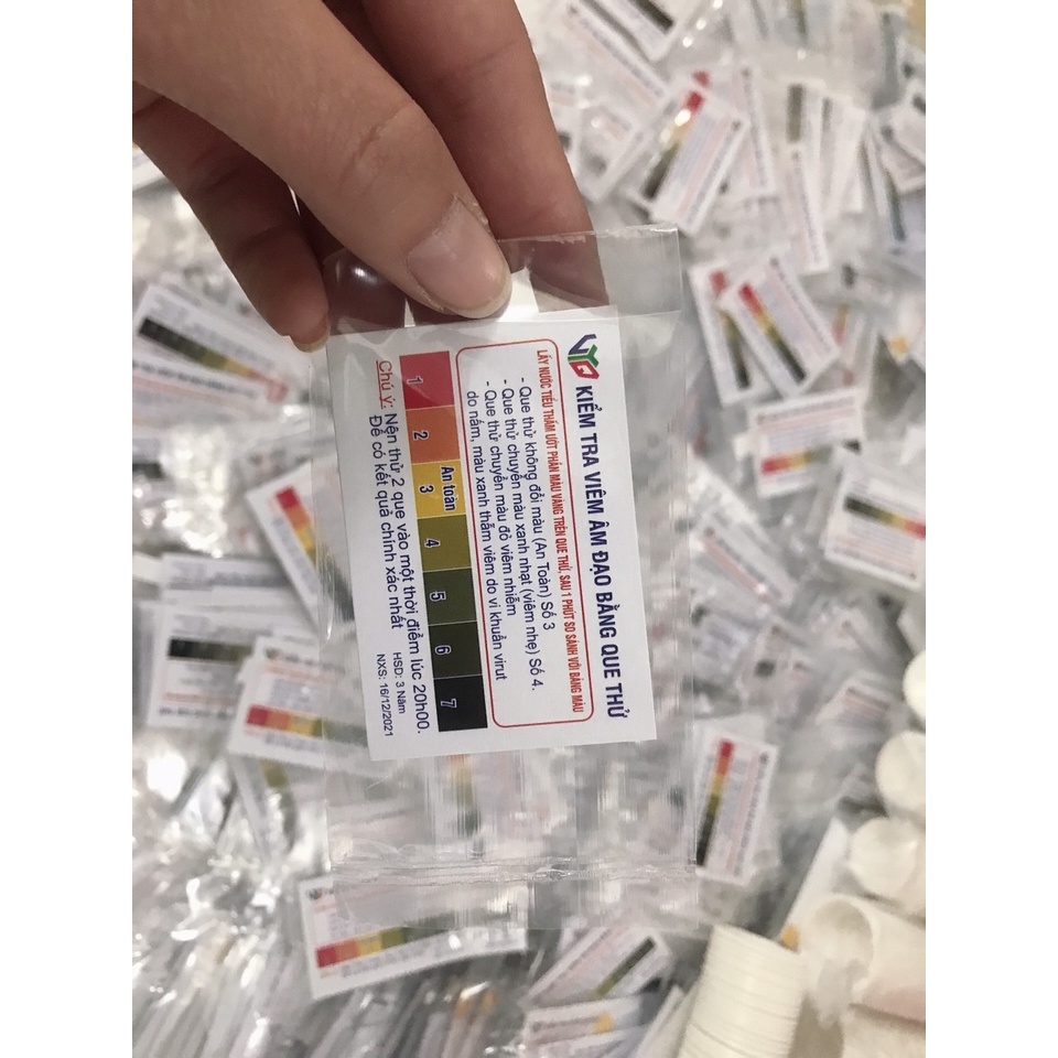 ( sỉ 1000 ) Que kiểm tra viêm âm đạo kèm cốc hàng chuẩn